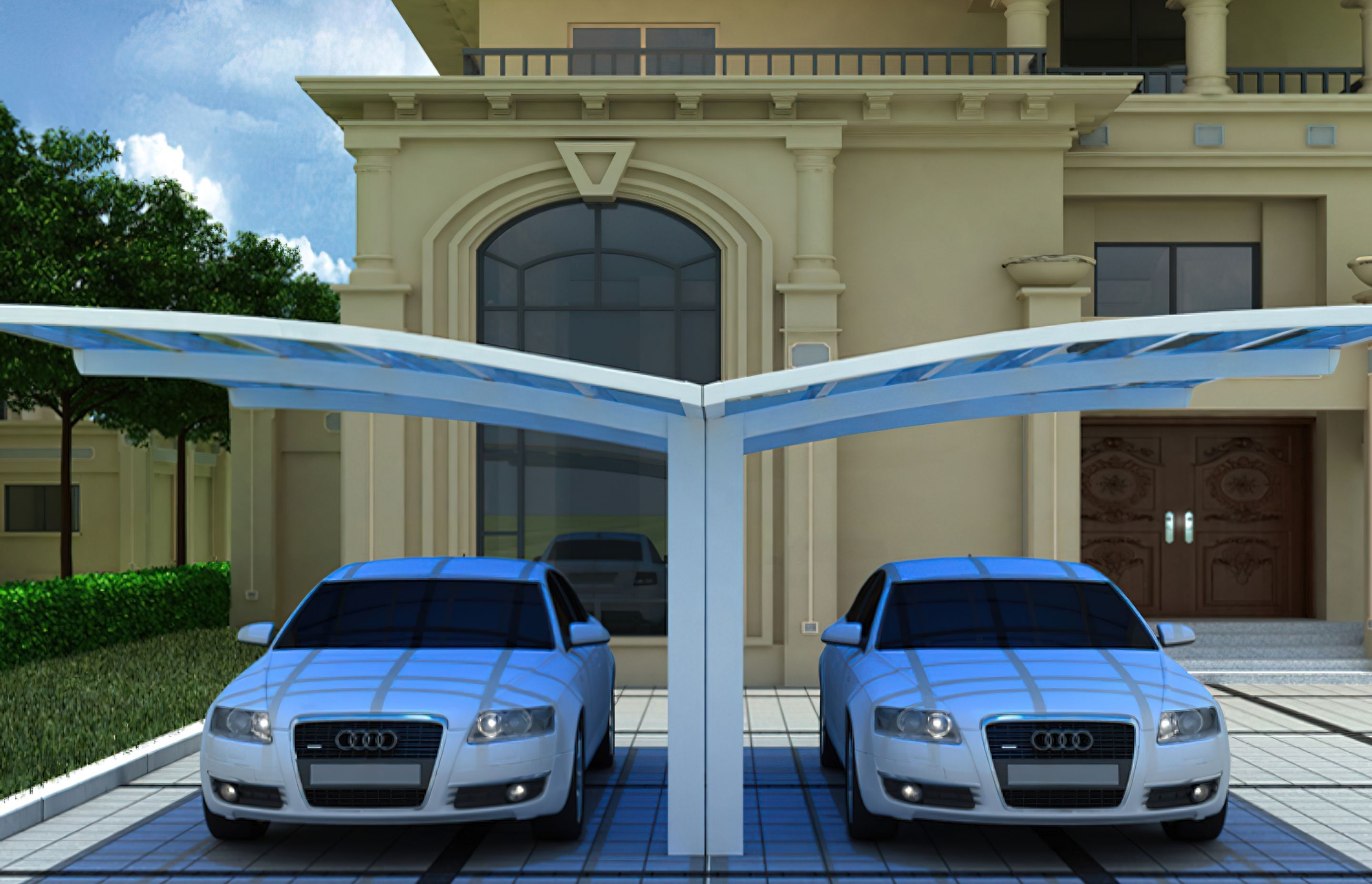 Double Carport Aluminium