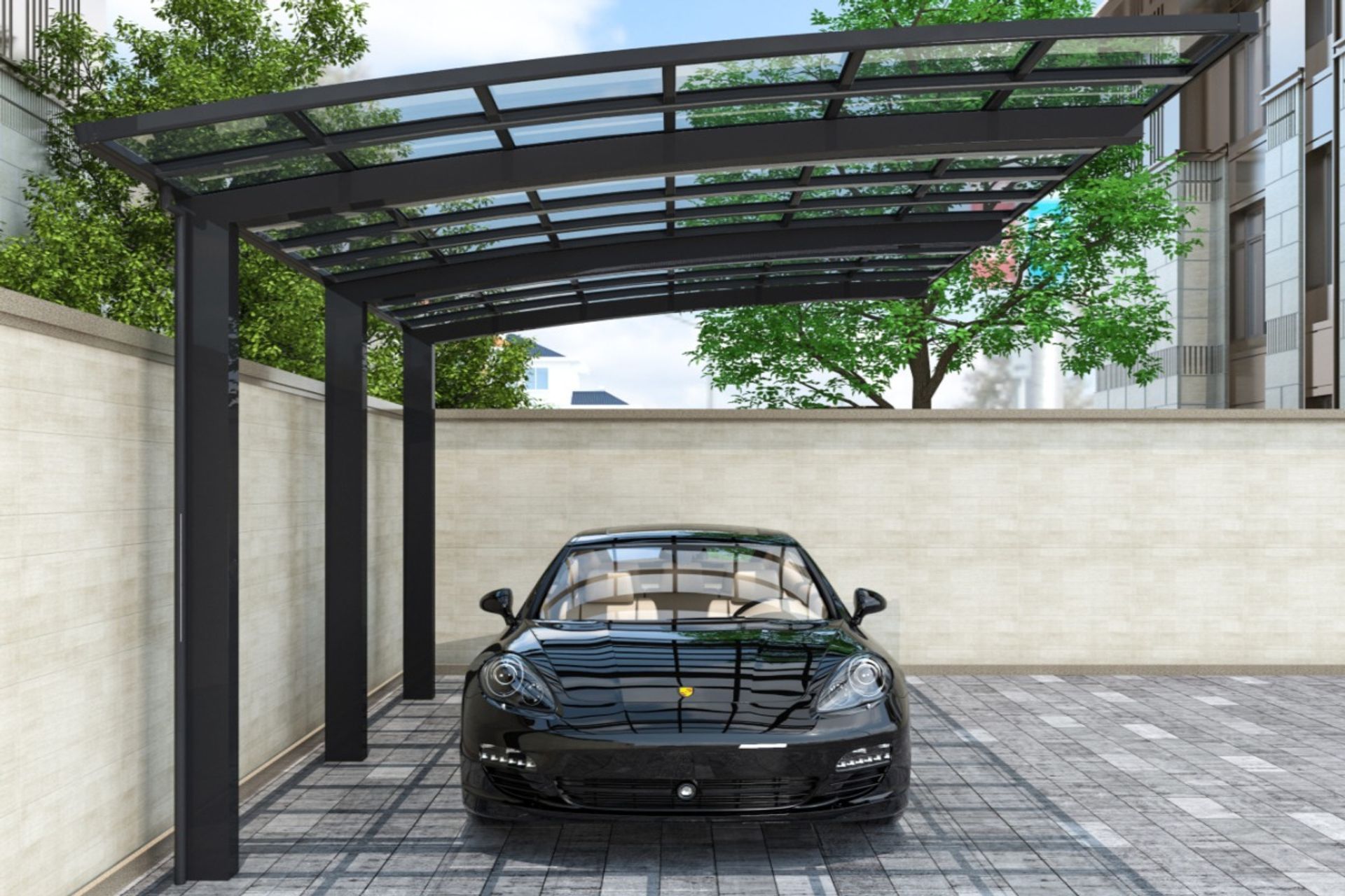 Single Carport Aluminium
