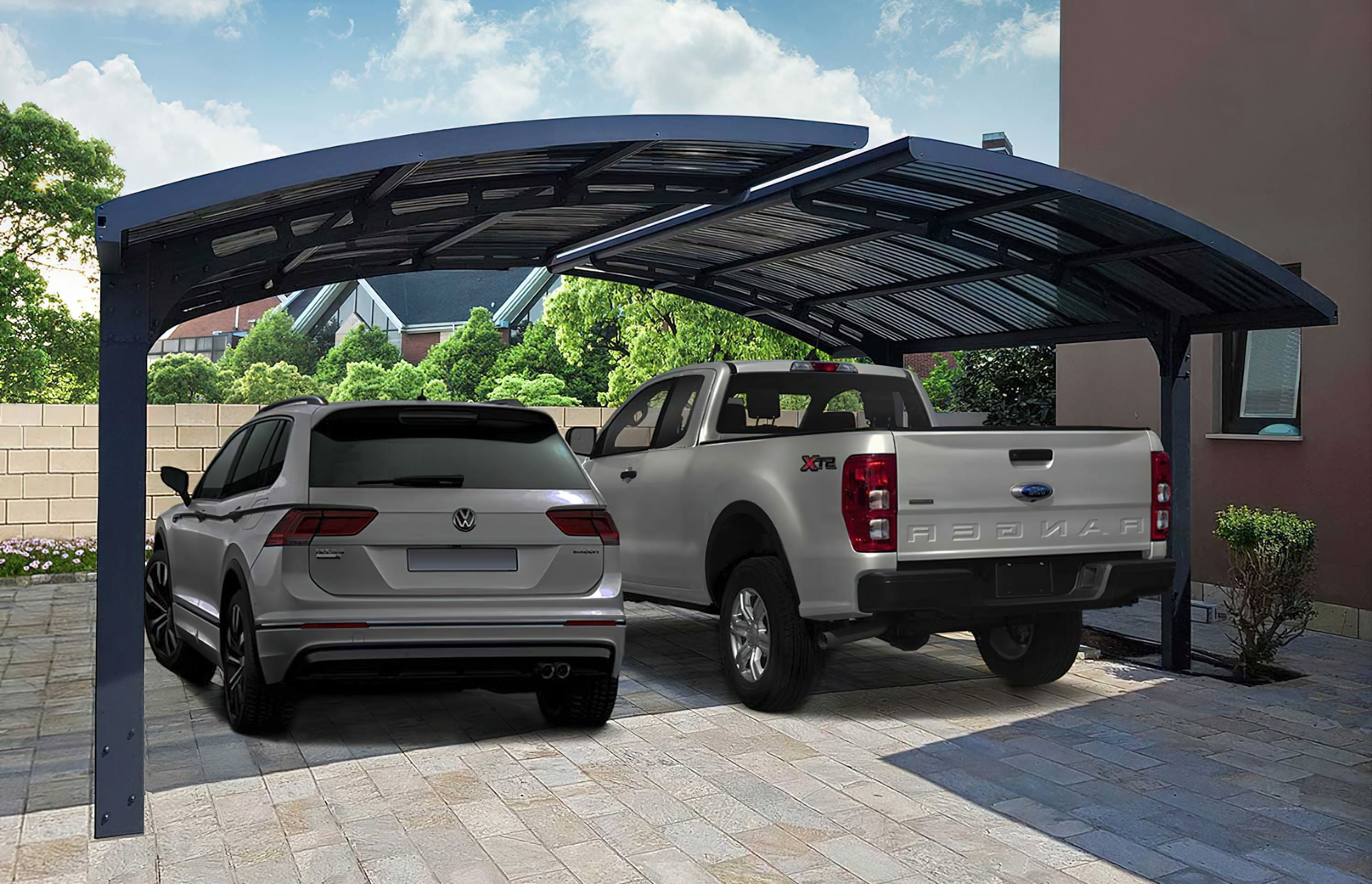 Double Carport Aluminium