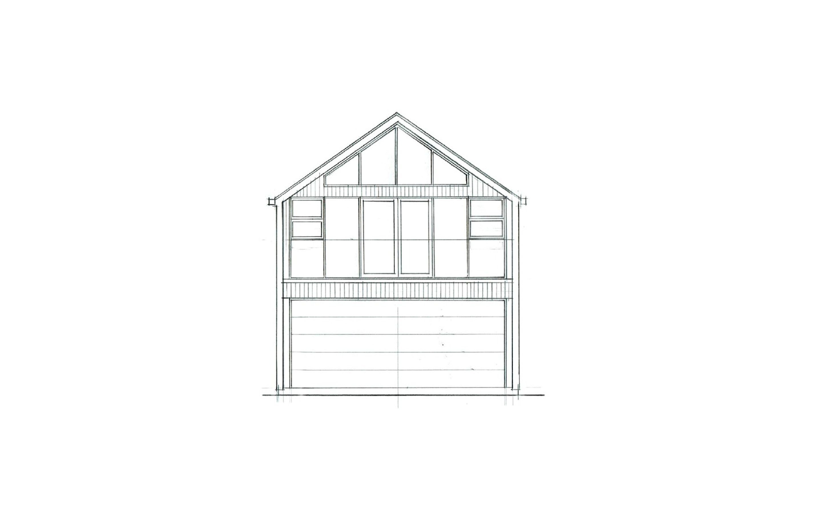Double Garage with Loft Gable