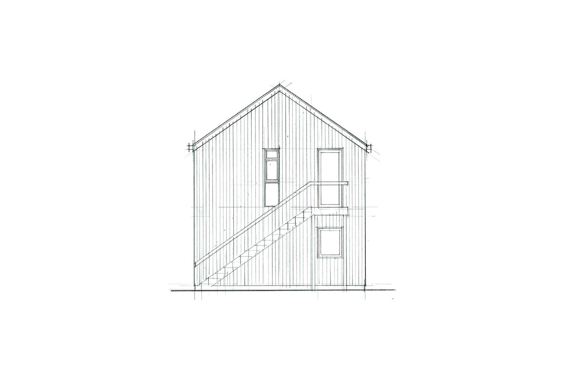 Double Garage with Loft Gable