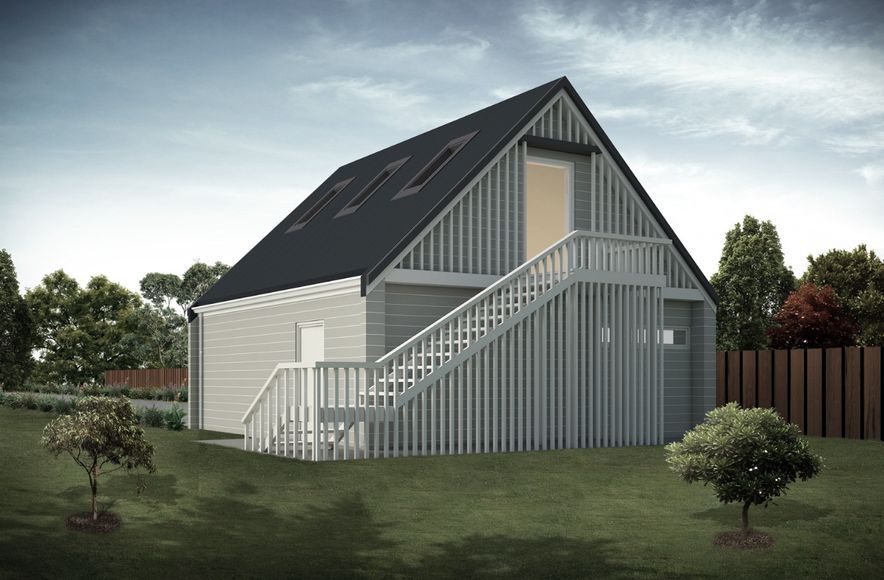Double Garage with Loft Trellis