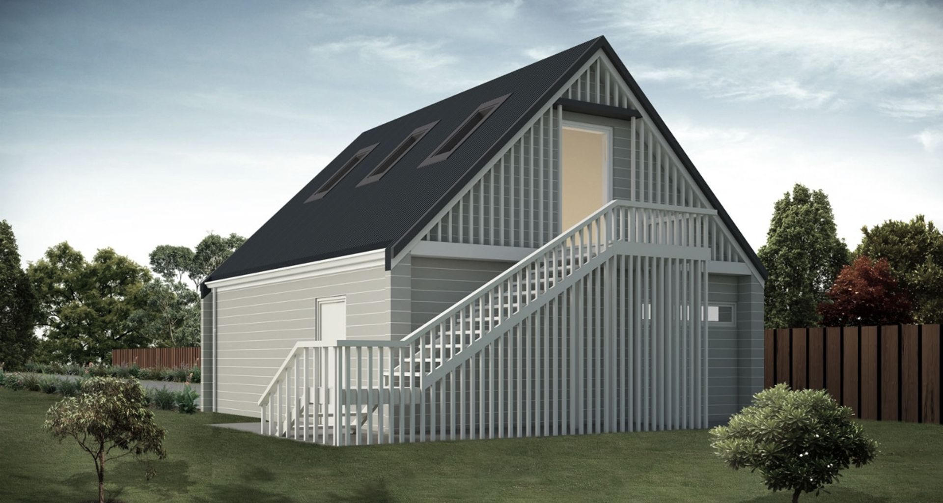 Double Garage with Loft Trellis banner