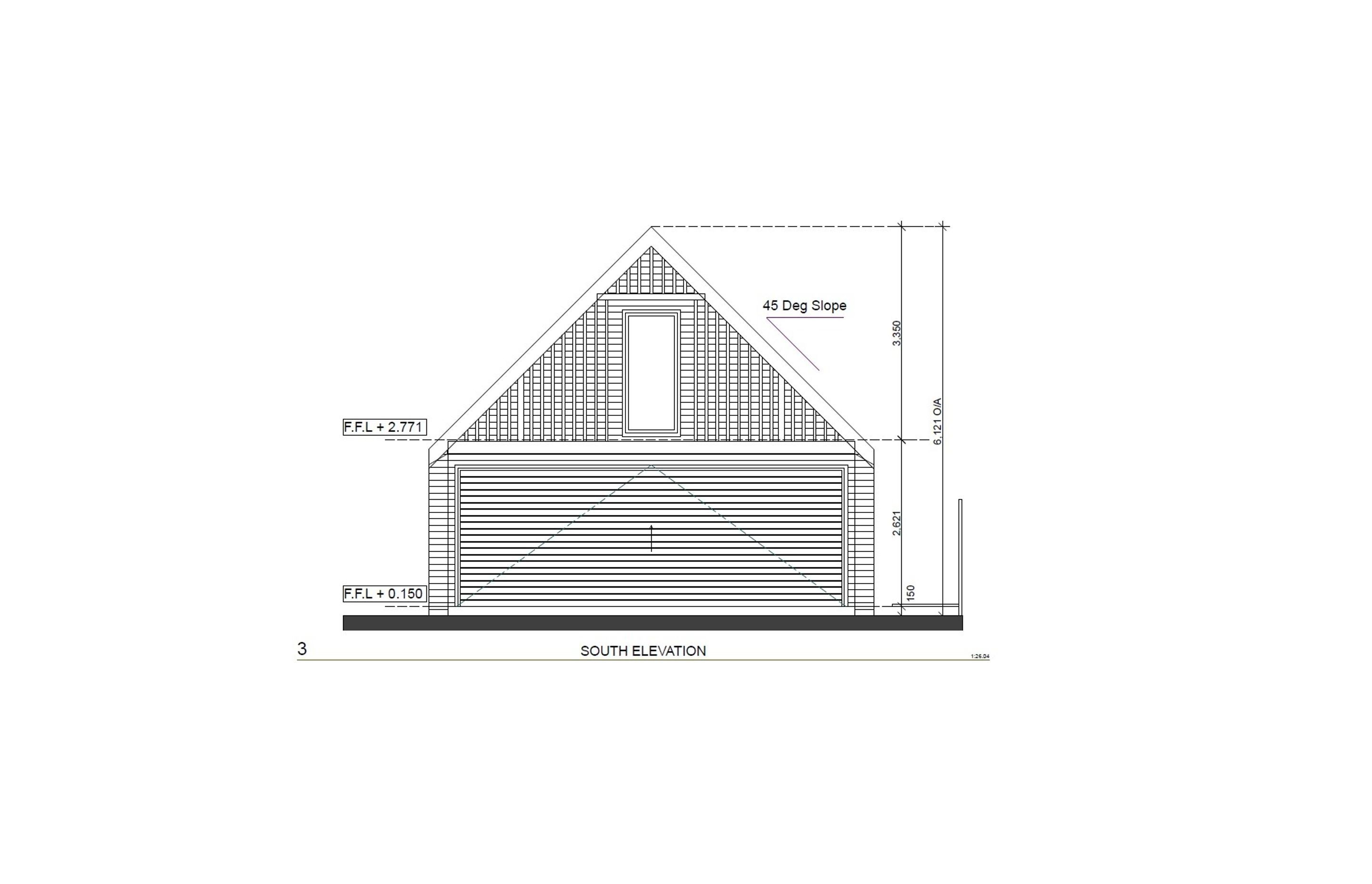 Double Garage with Loft Trellis