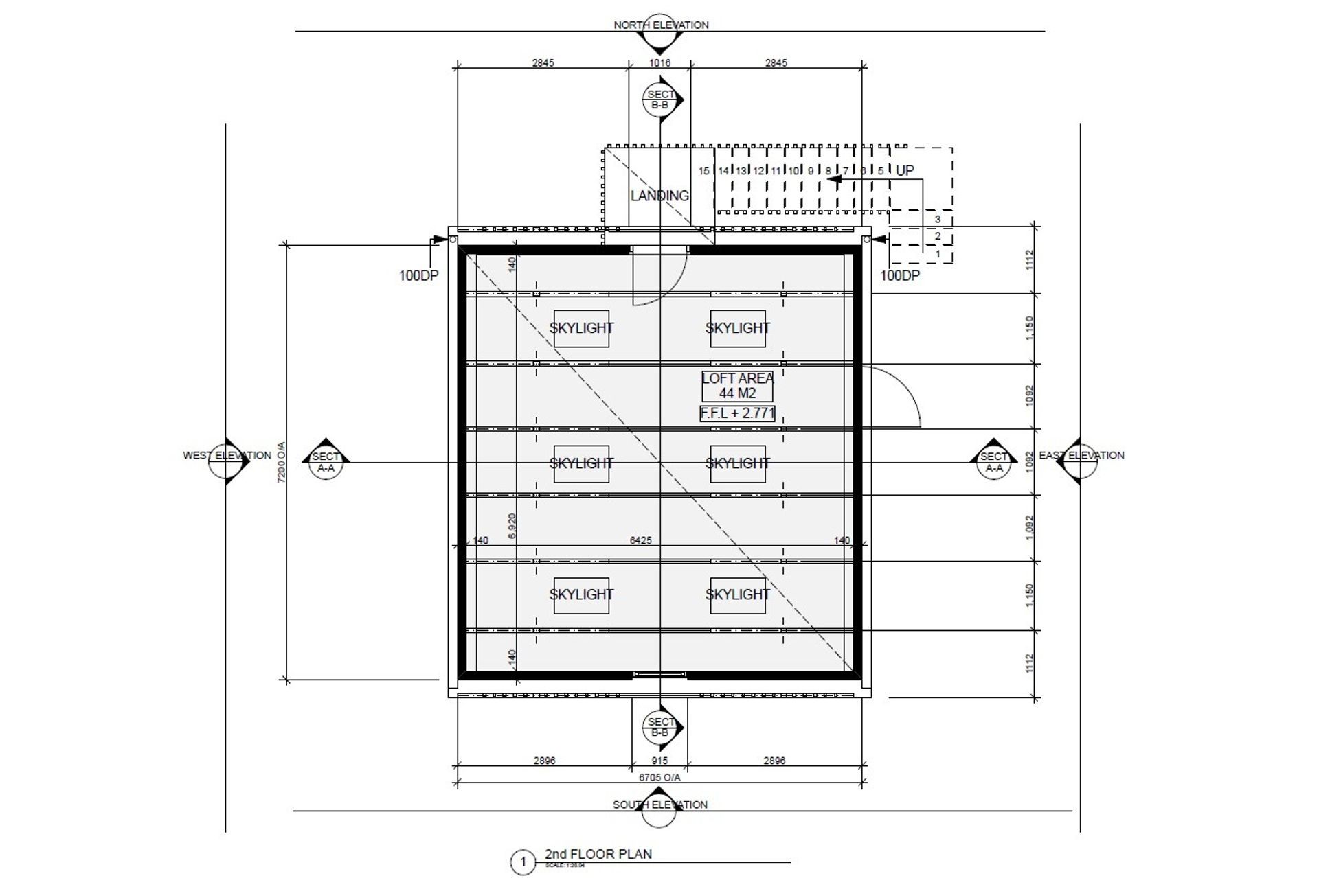 Double Garage with Loft Trellis