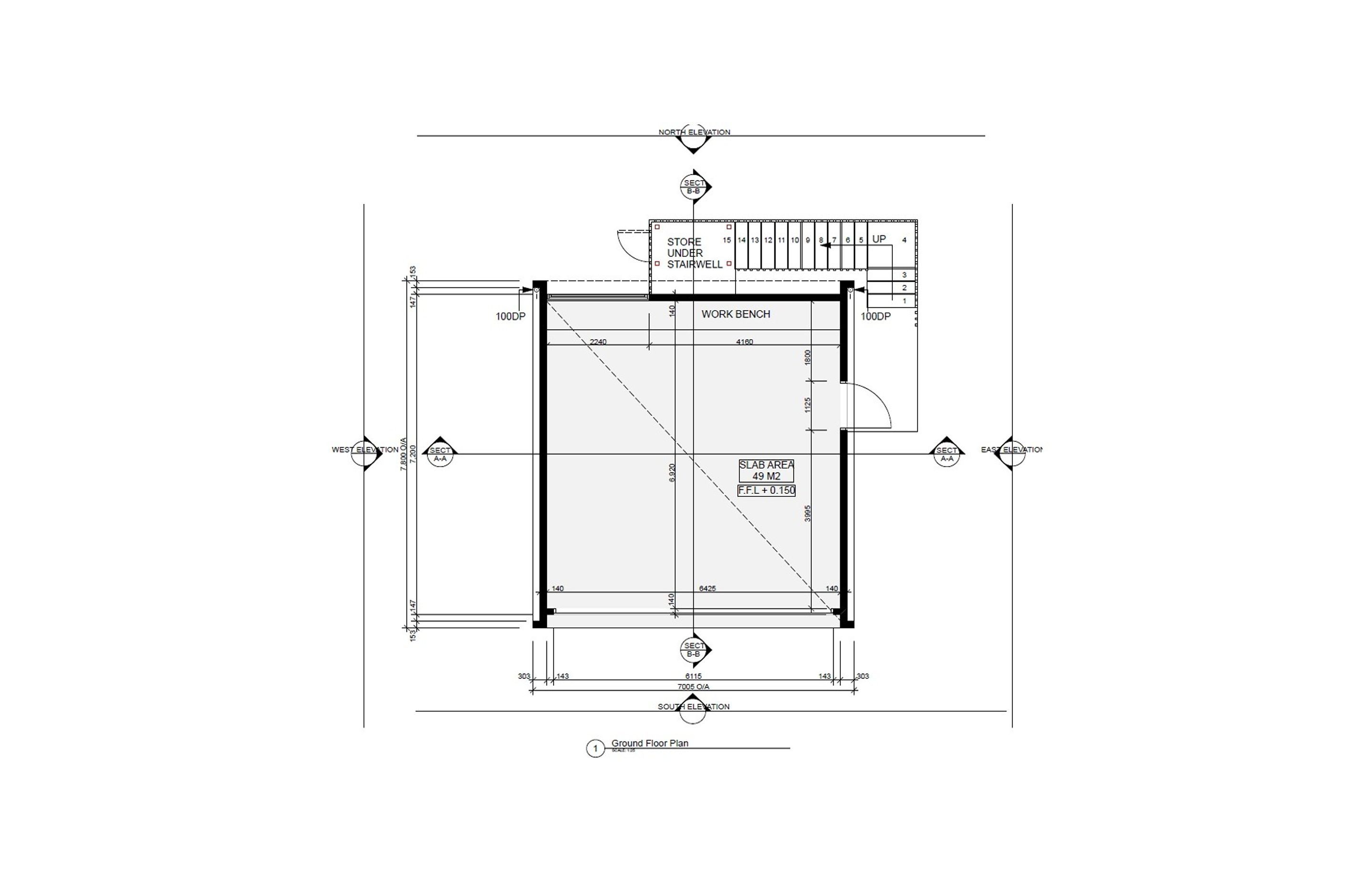 Double Garage with Loft Trellis