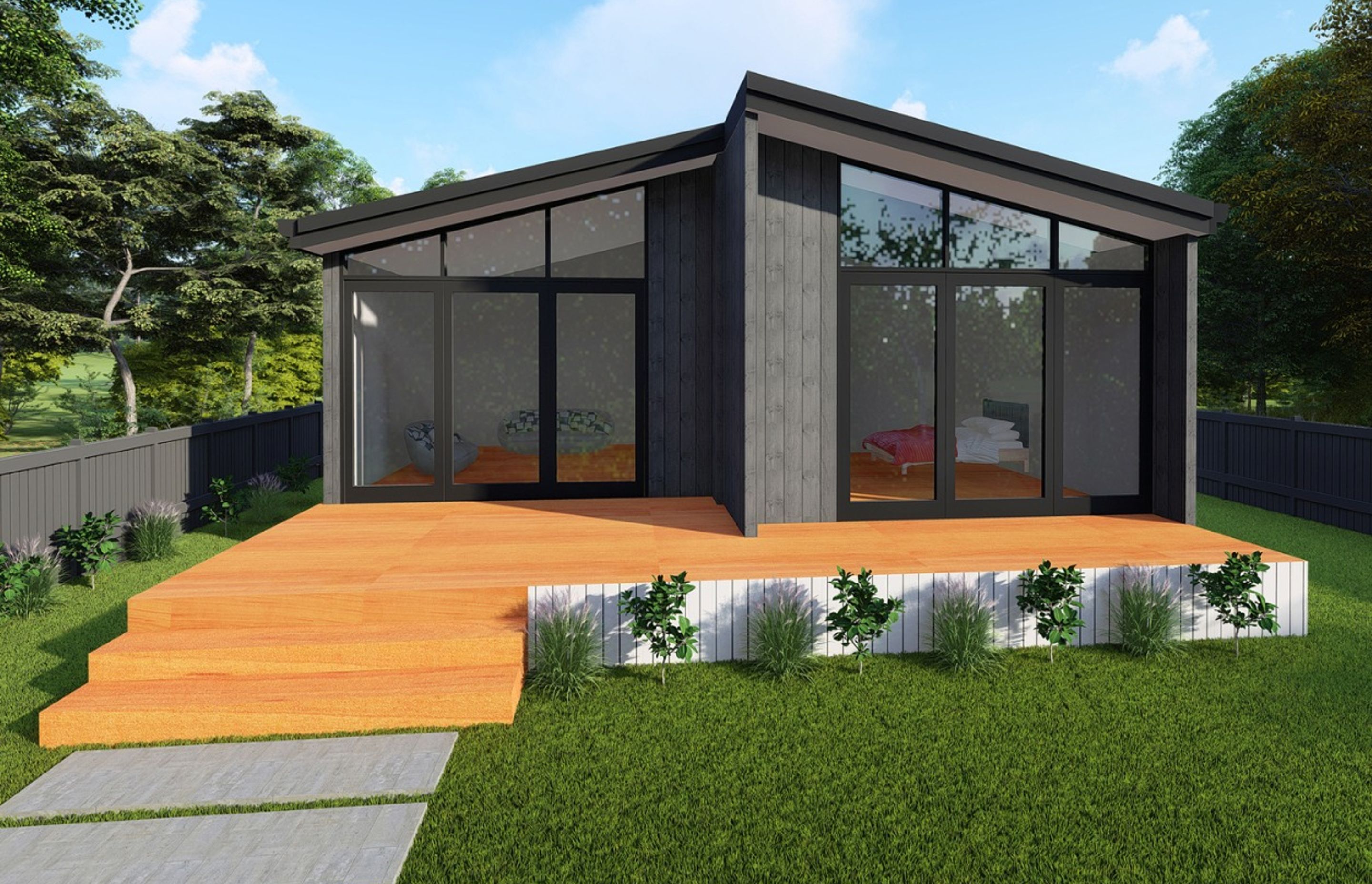 Sleepout - Split Gable - 30m2