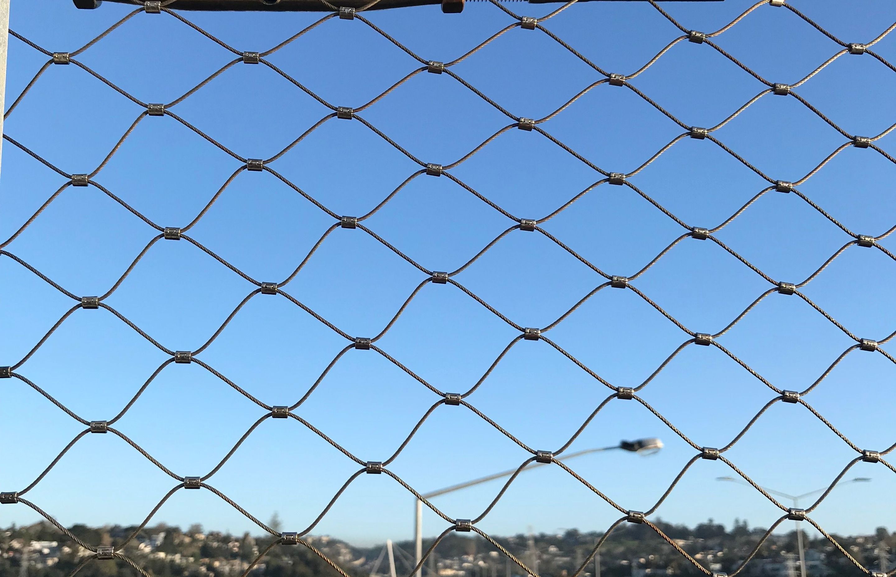 Neilson Road bridge - anti-throw mesh screens
