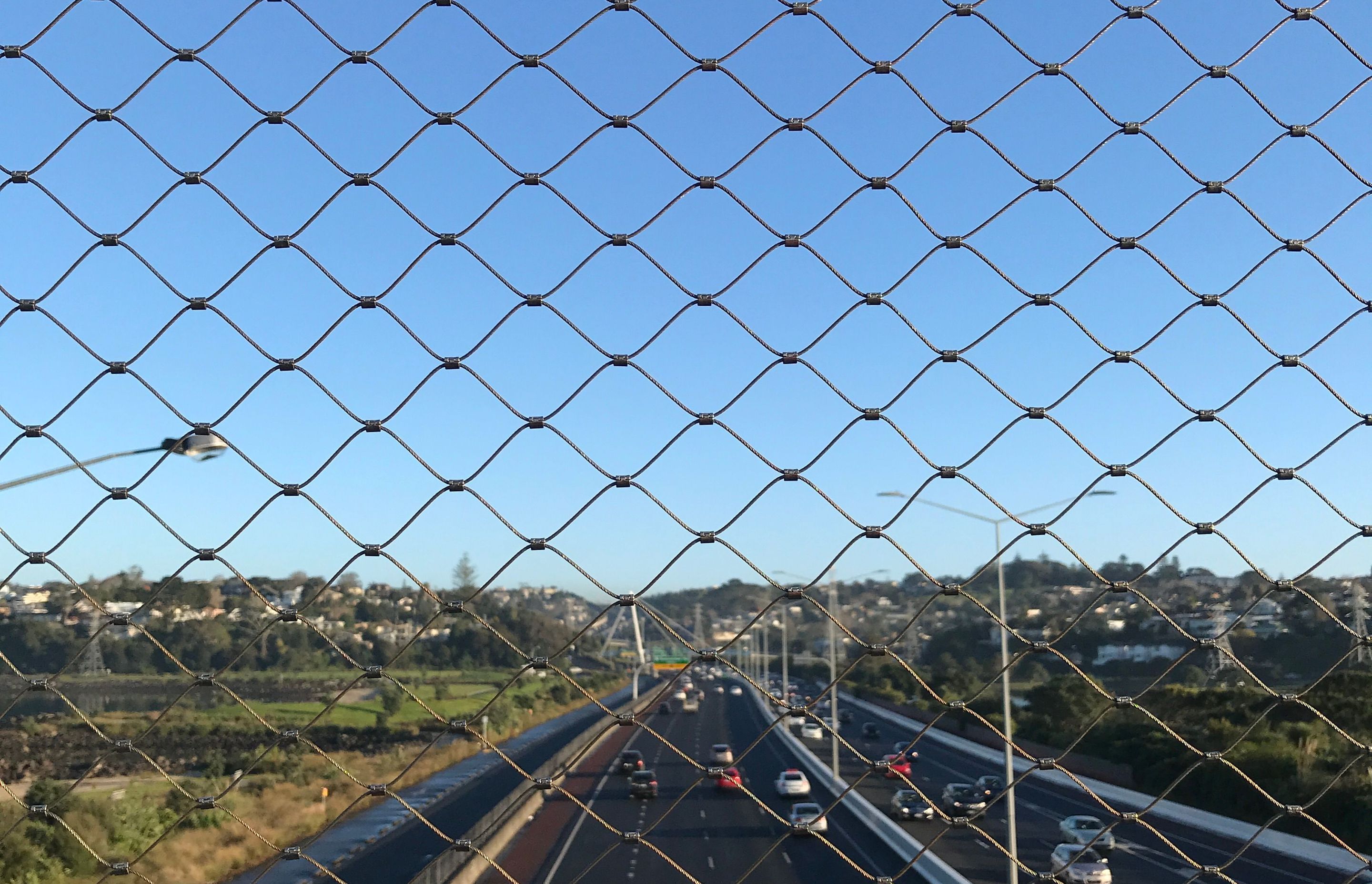 Neilson Road bridge - anti-throw mesh screens
