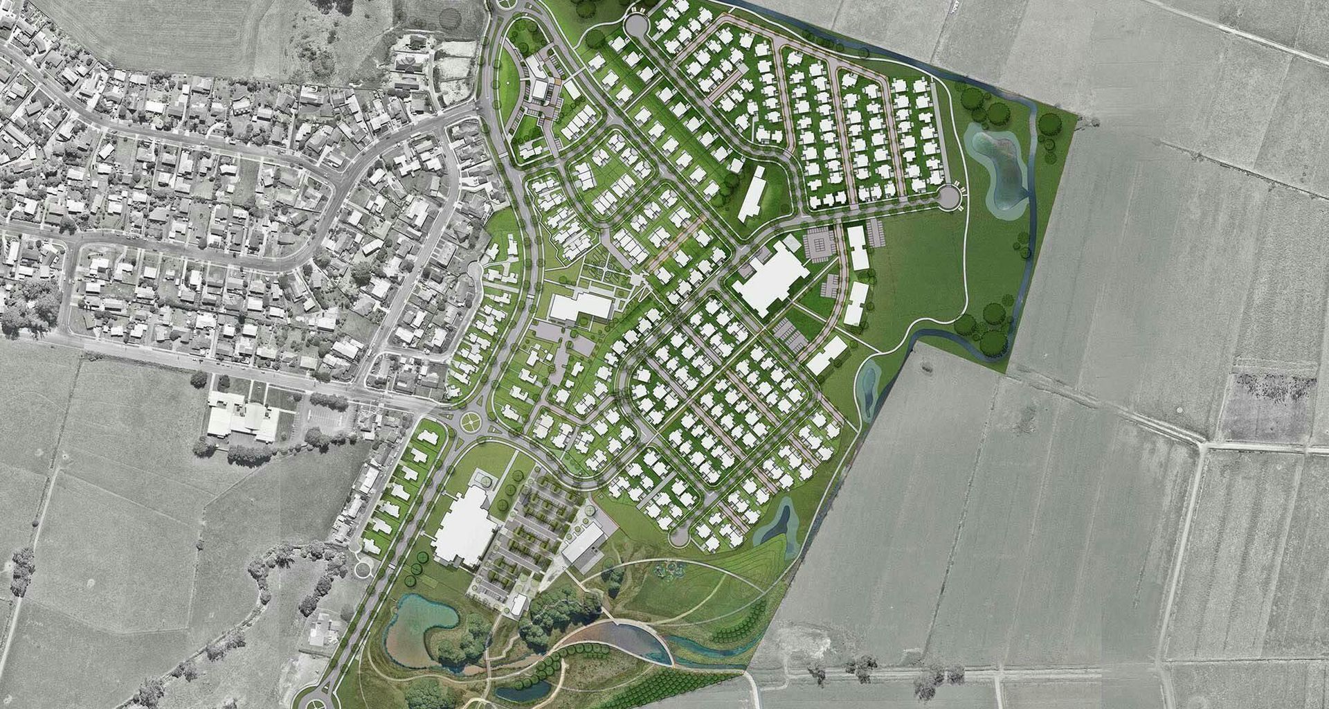 Temple View Masterplan, Hamilton banner