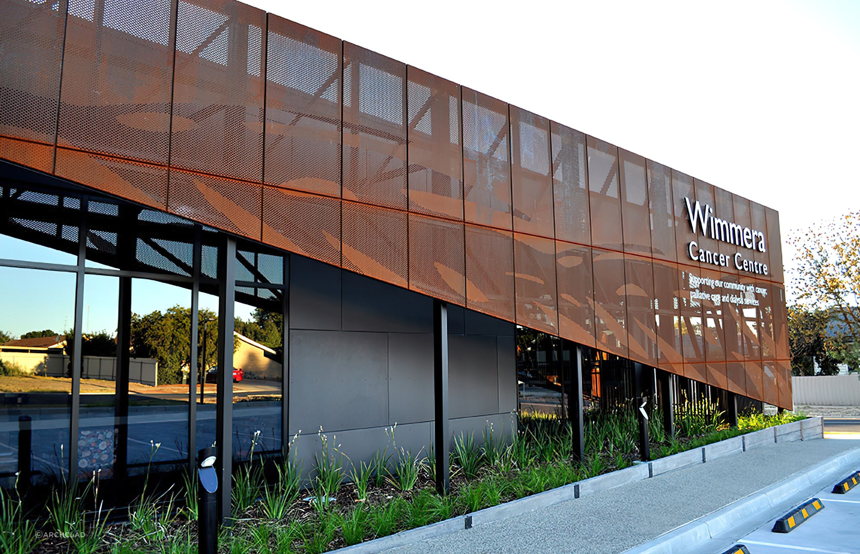 ##Wimmera Cancer Centre - Custom Corten Cassette Panels