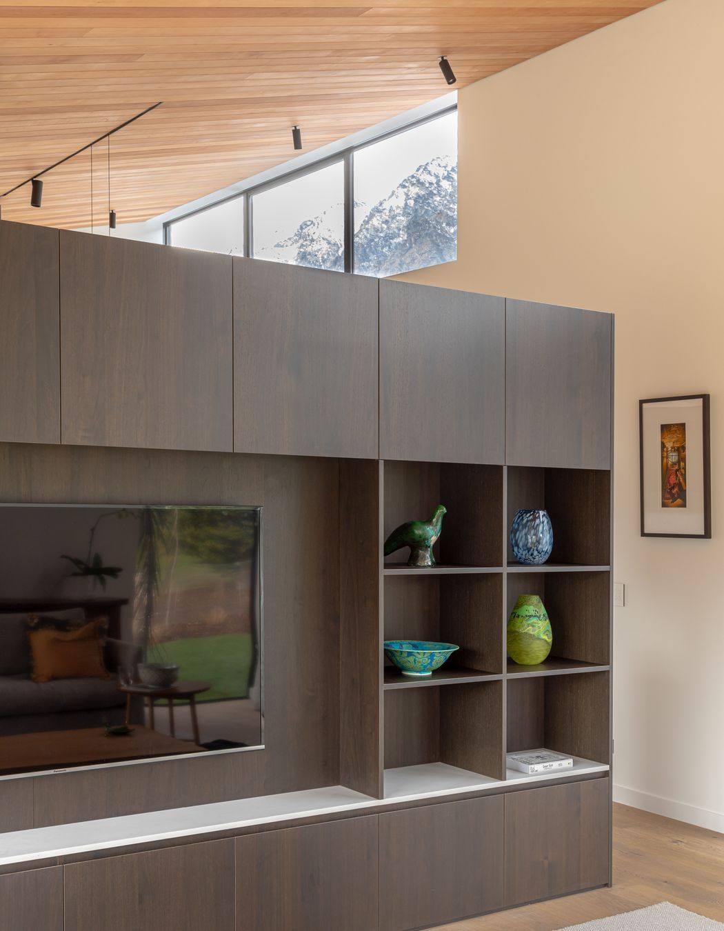 Joinery is used to define and separate internal spaces