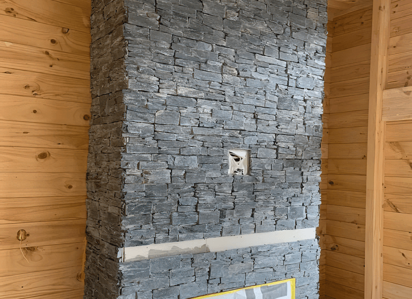 Stone Tiles Fire Hearth