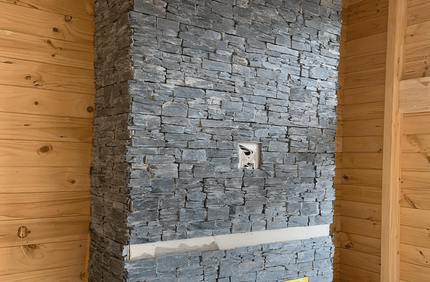 Stone Tiles Fire Hearth