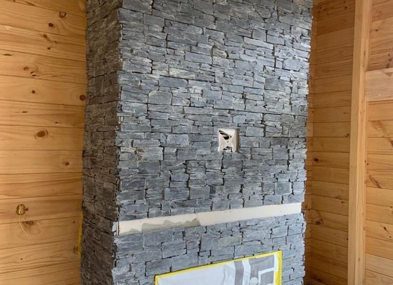 Stone Tiles Fire Hearth