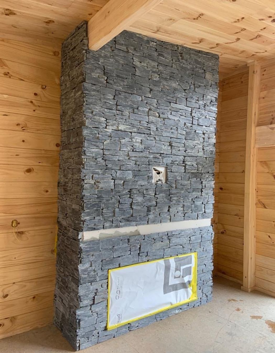Stone Tiles Fire Hearth