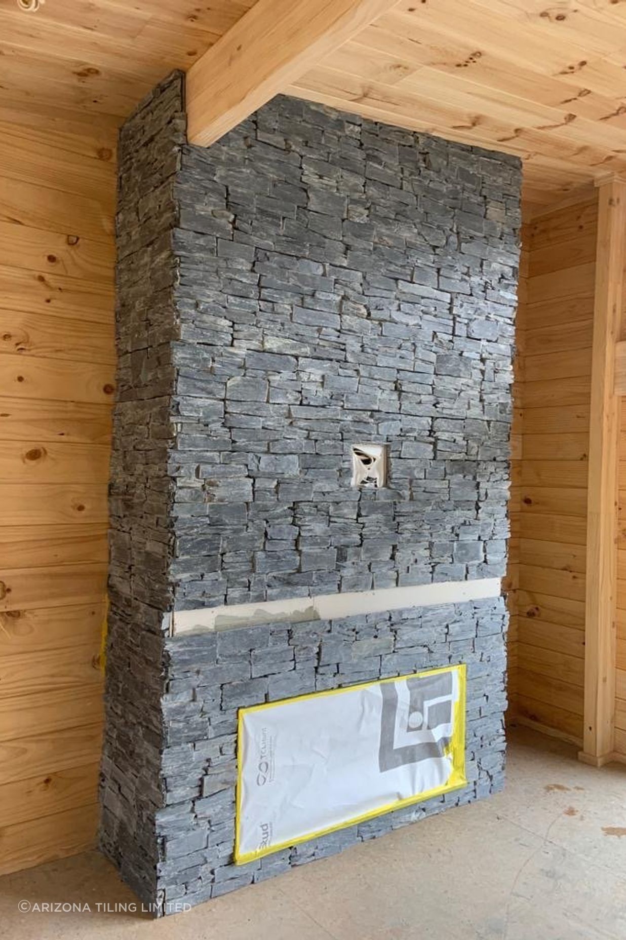 Stone Tiles Fire Hearth