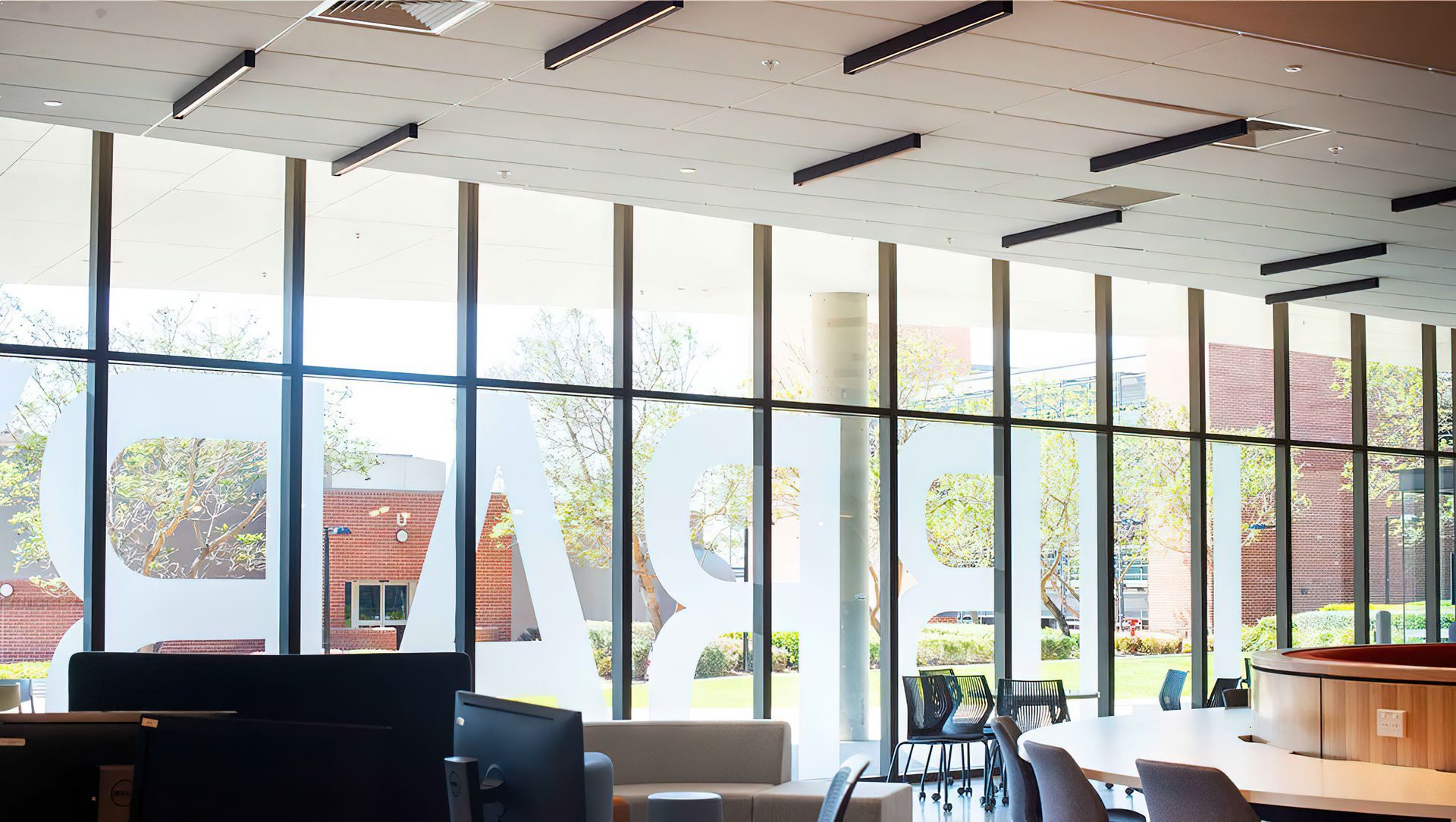 WSU Library Entrance Lighting banner