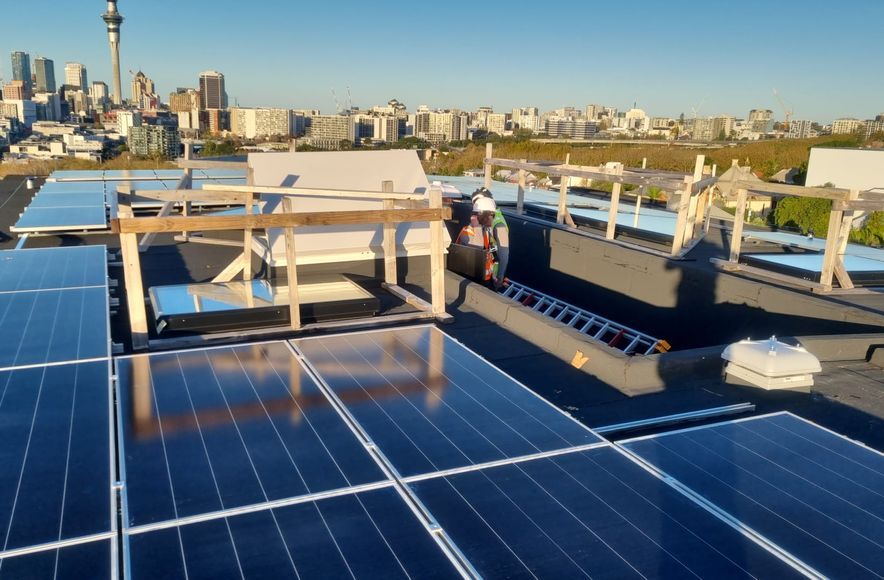 Commercial Grid-Tied Solar System by Solarcraft in Ponsonby