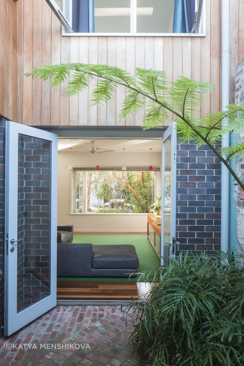 Second storey timber cladding and large window
