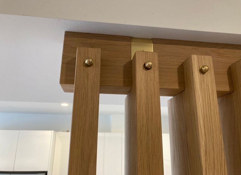 Feature wall in American Oak