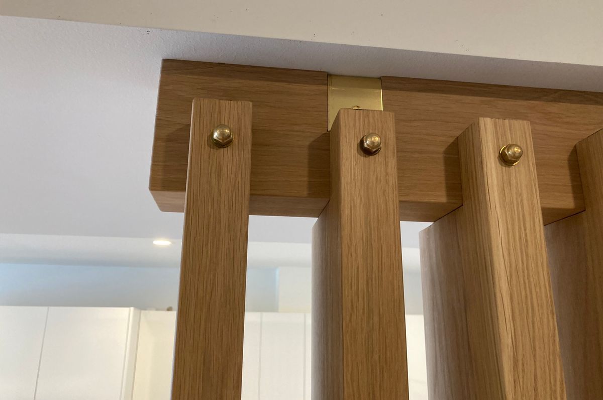 Feature wall in American Oak