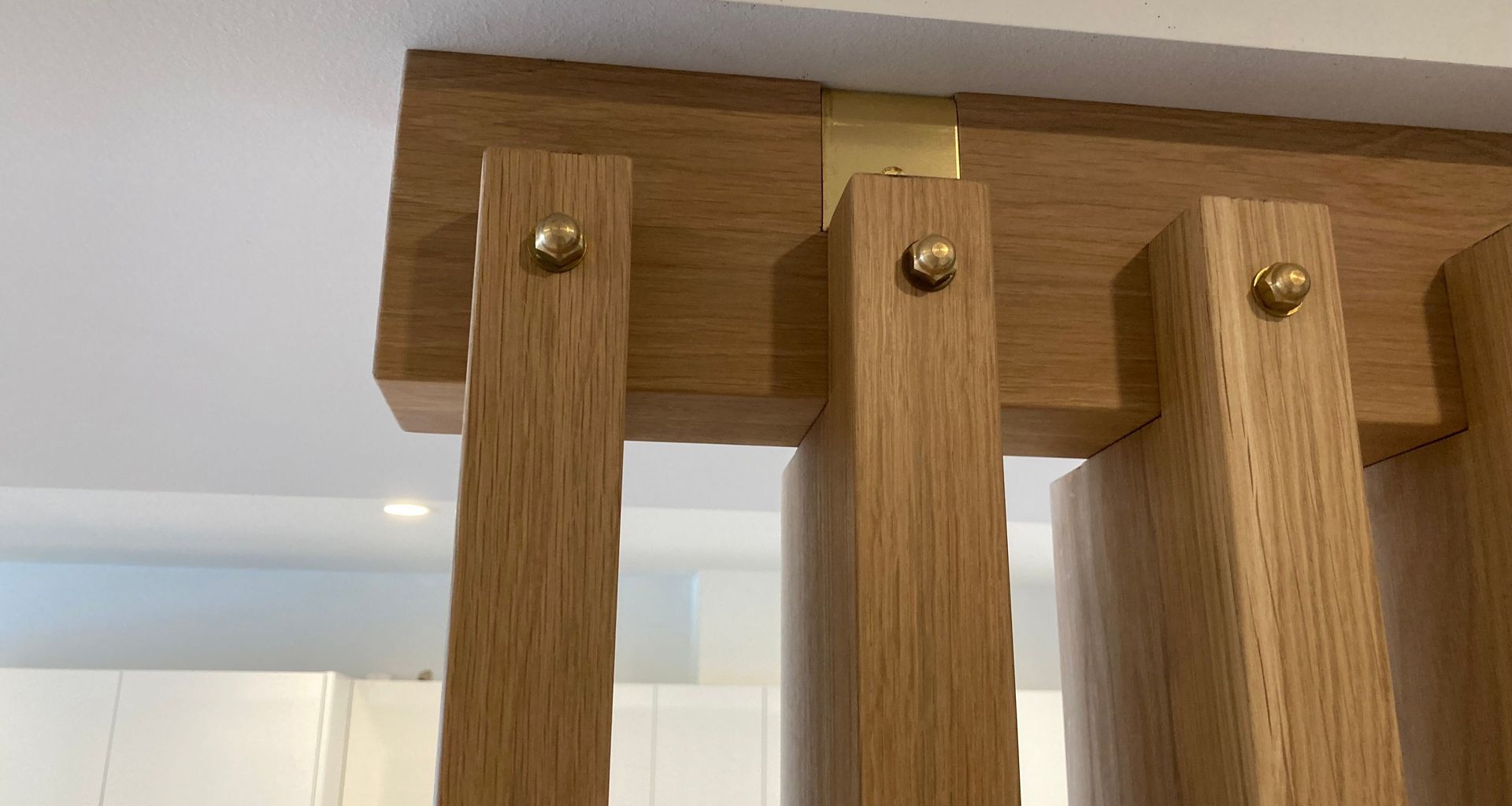 Feature wall in American Oak banner