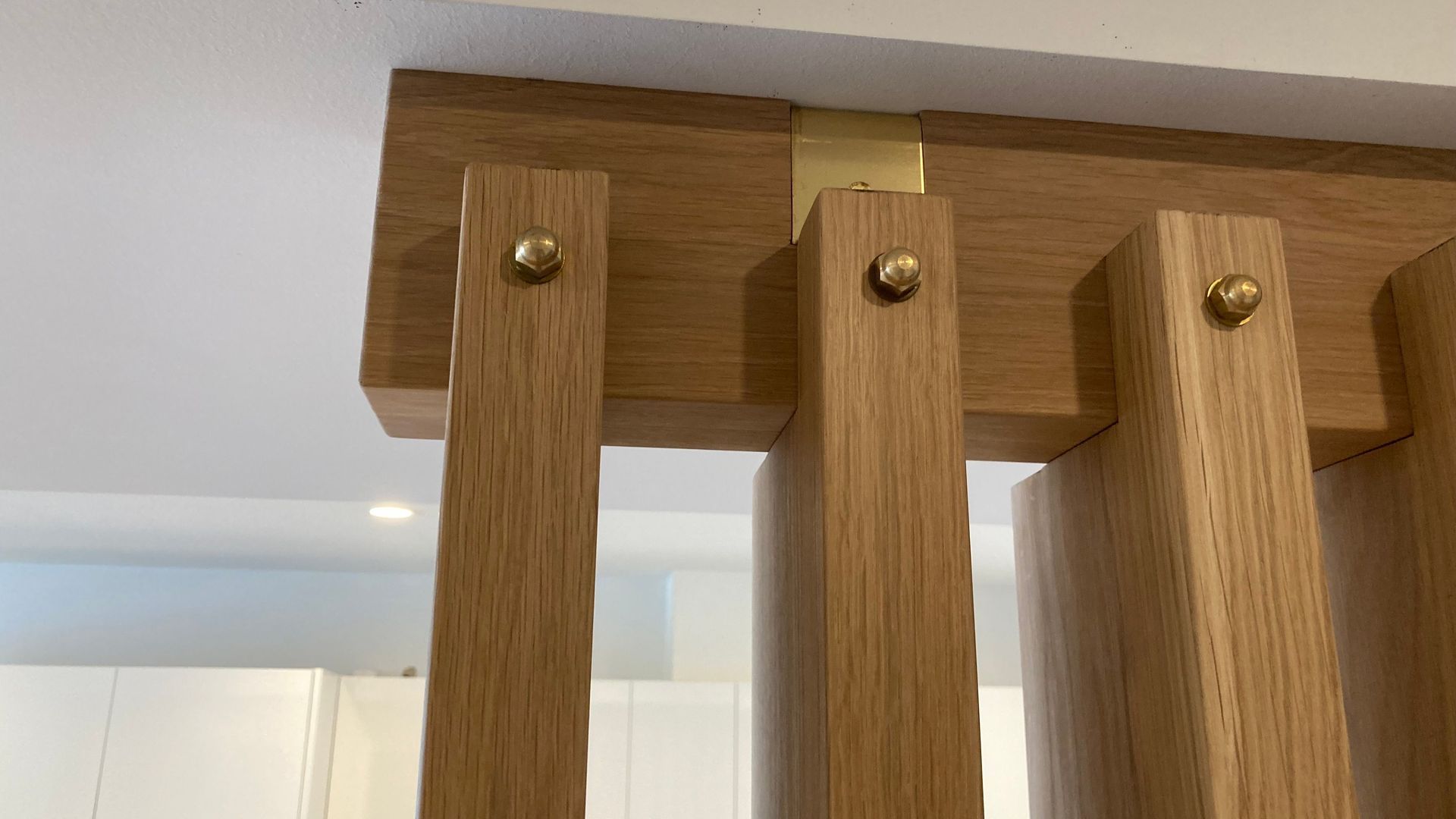 Feature wall in American Oak banner
