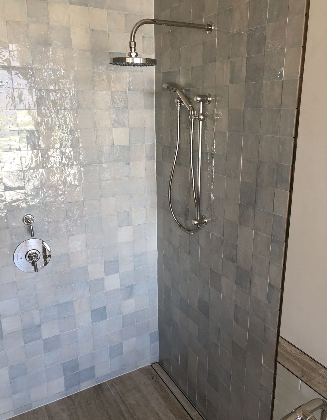 Combination of tiles