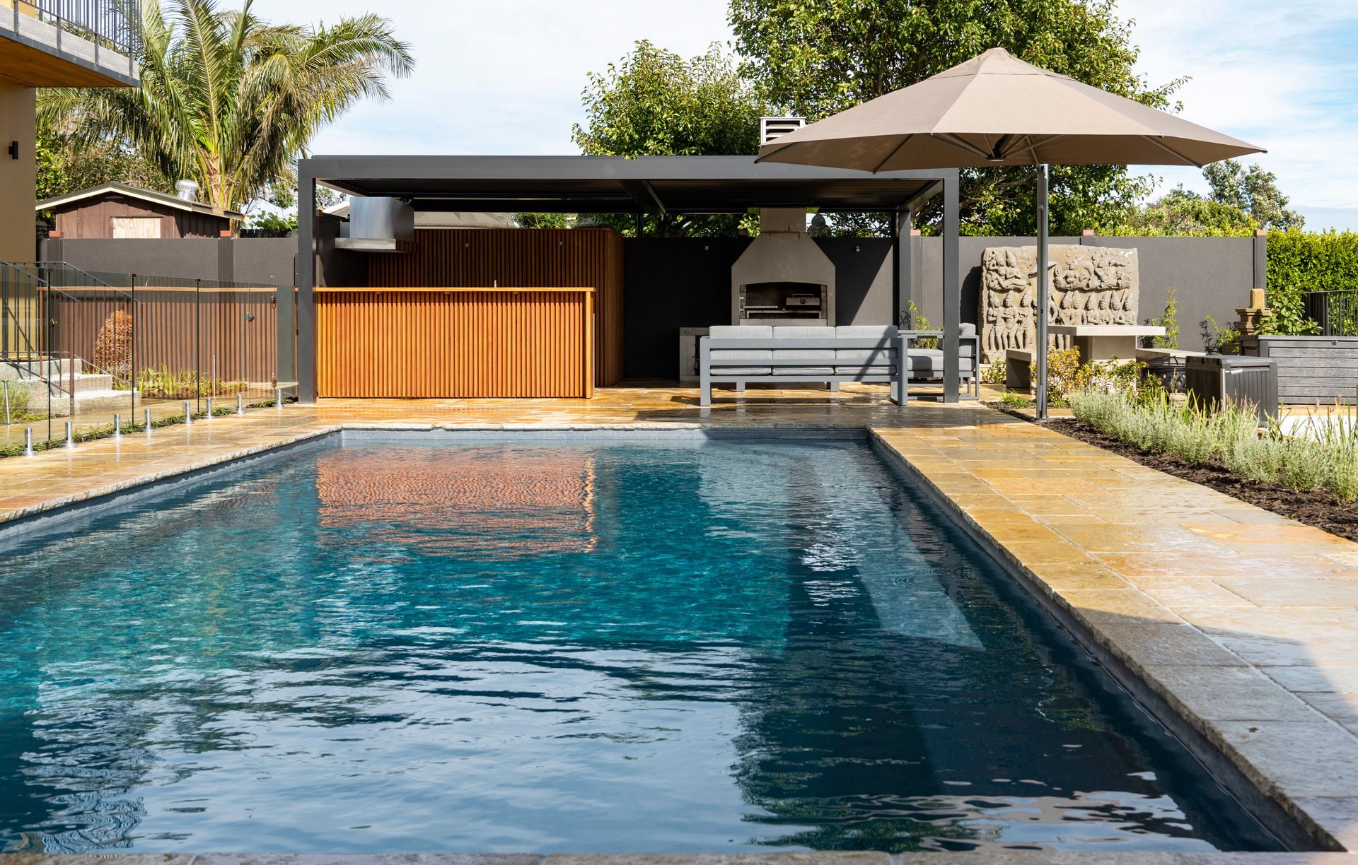 Entertainment Area and Pool for Pollock Luxury Estate 