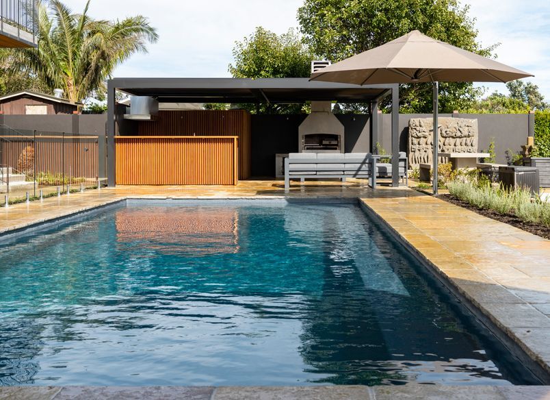 Entertainment Area and Pool for Pollock Luxury Estate 