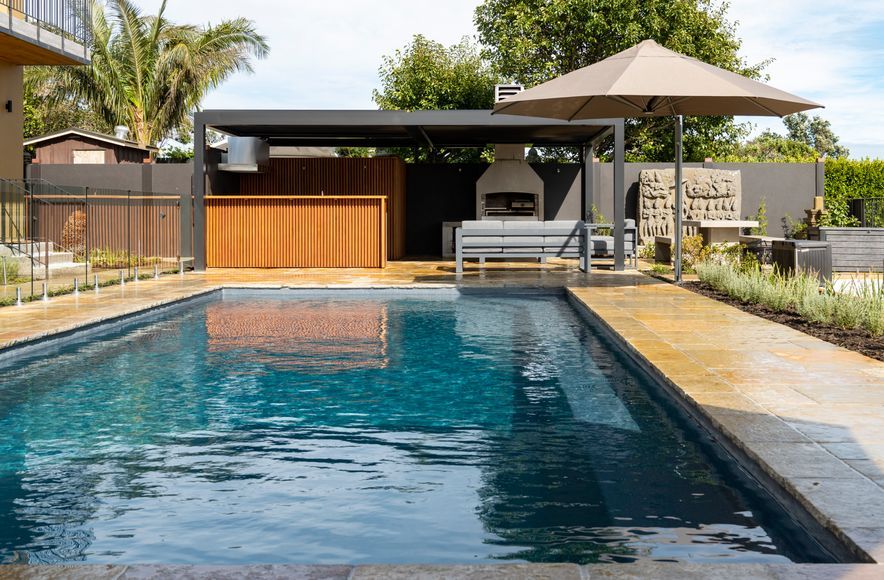 Entertainment Area and Pool for Pollock Luxury Estate 