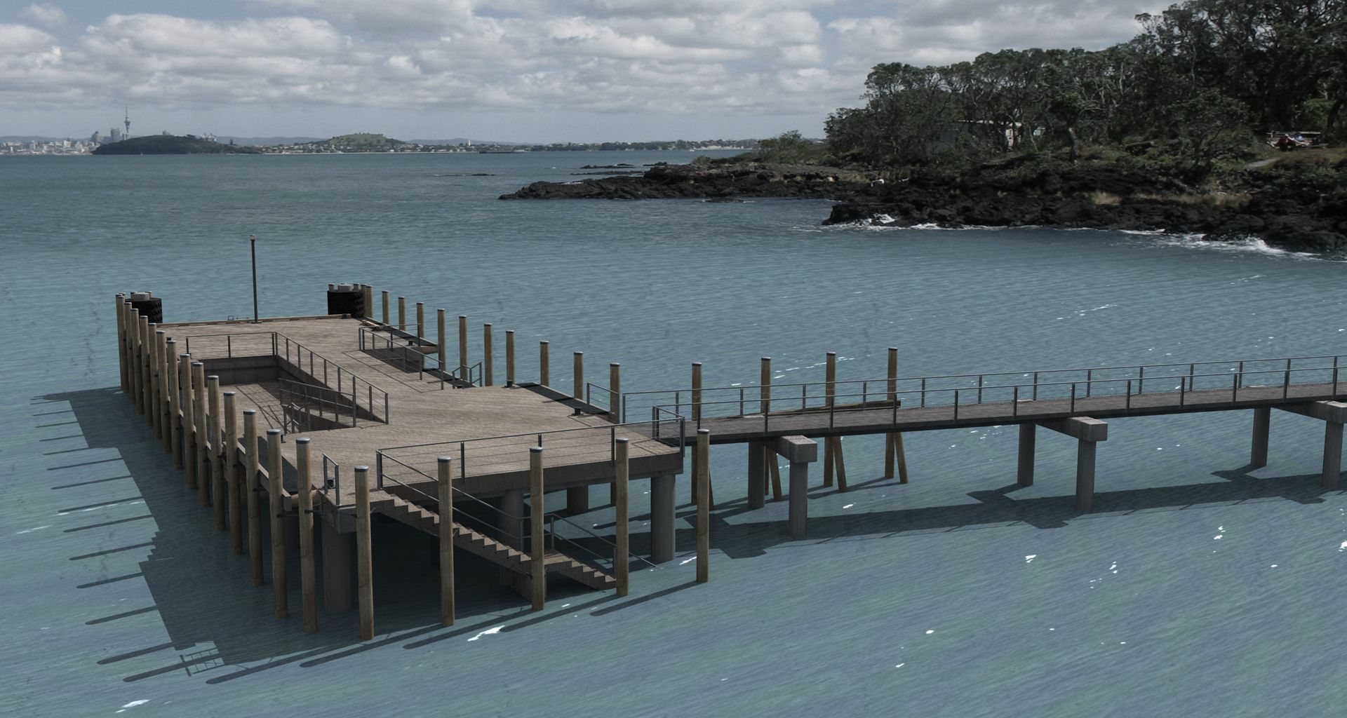 Rangitoto Island Wharf banner