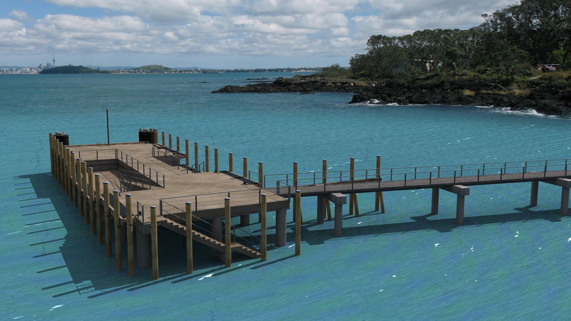 Rangitoto Island Wharf banner