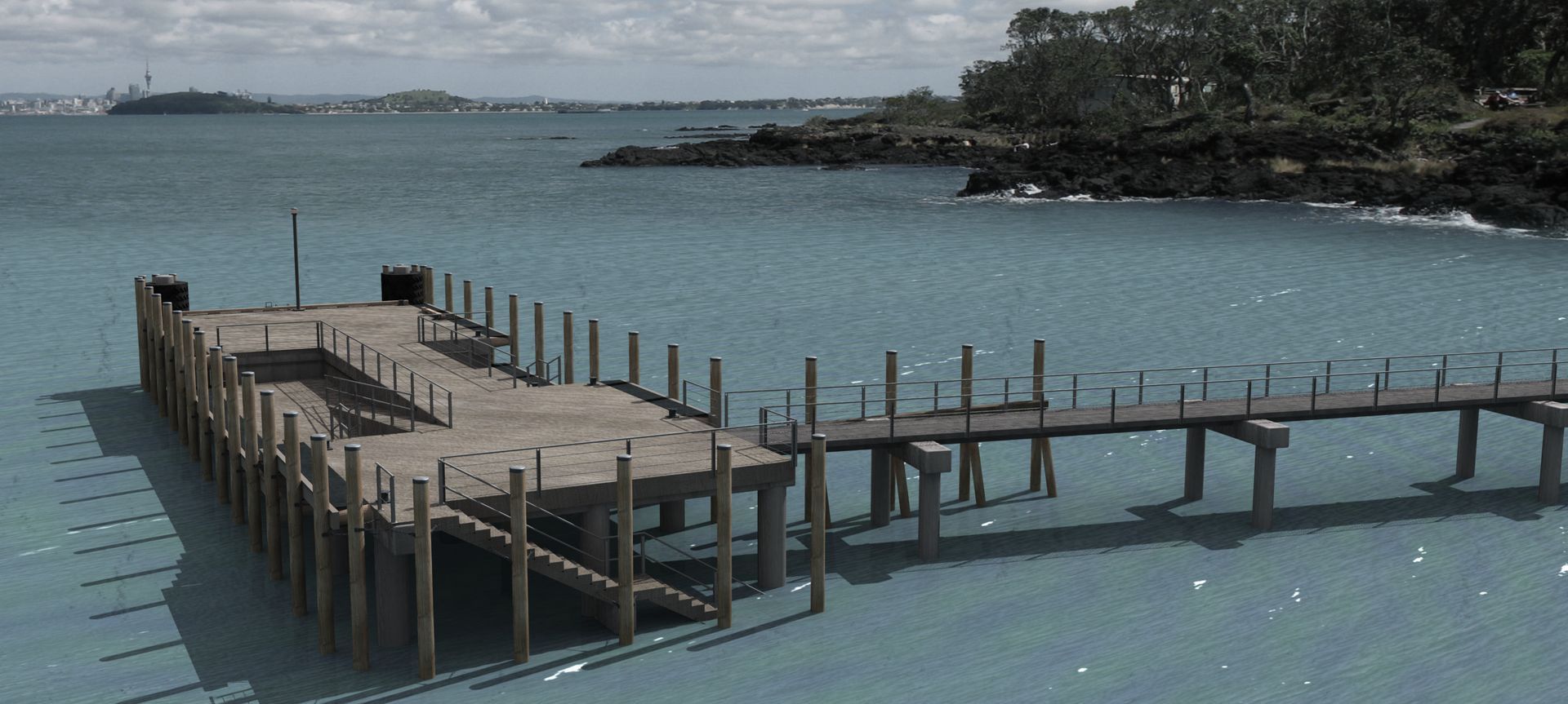 Rangitoto Island Wharf banner