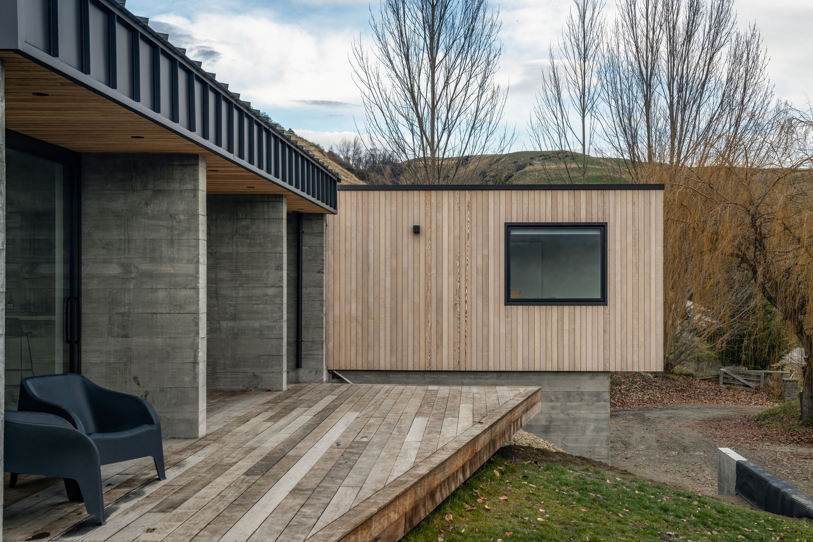 Raw beauty and patterns of board finished concrete