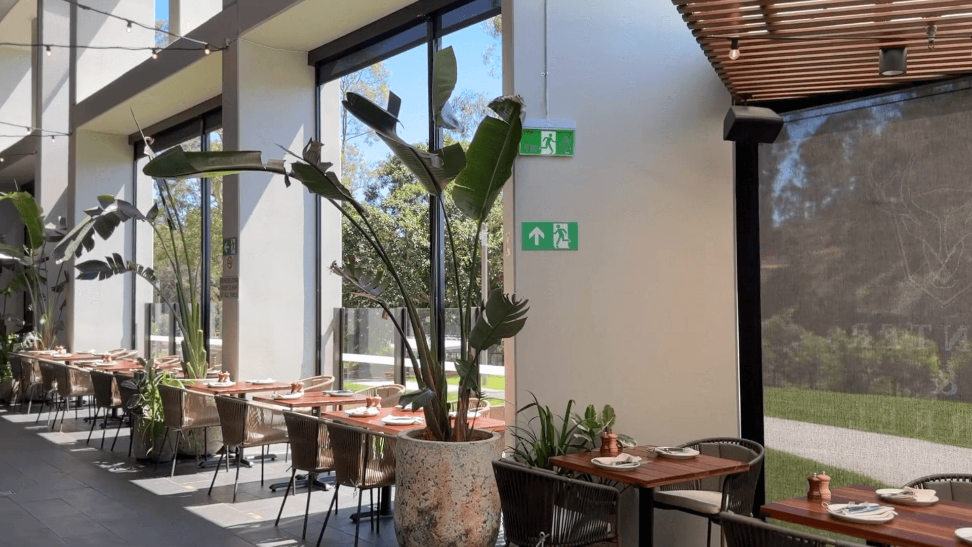 Screentex Zip Outdoor Blinds for Hunter & Barrel and Italian Street Kitchen in Parramatta video