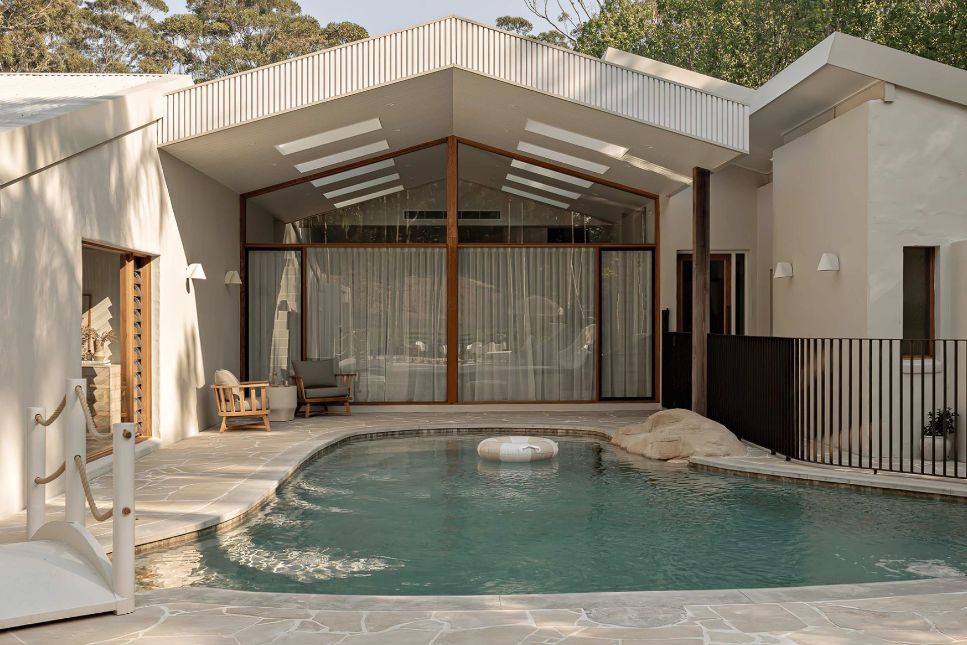 Sonoma Slat Occasional Chair and Lucia Side Table