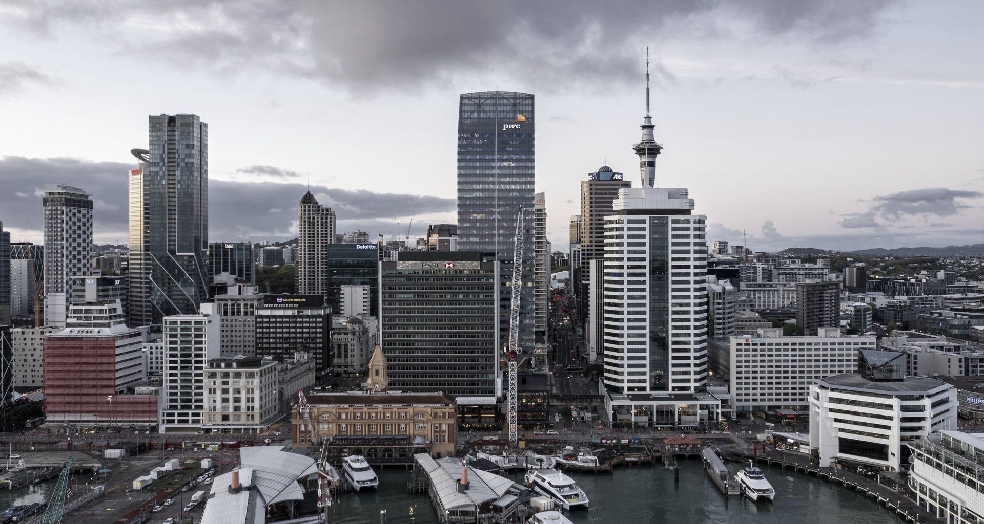 PwC Tower, Commercial Bay banner