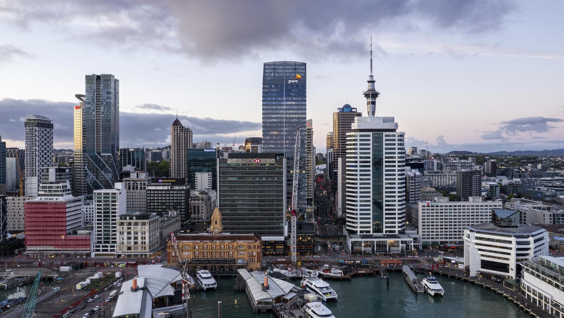 PwC Tower, Commercial Bay banner