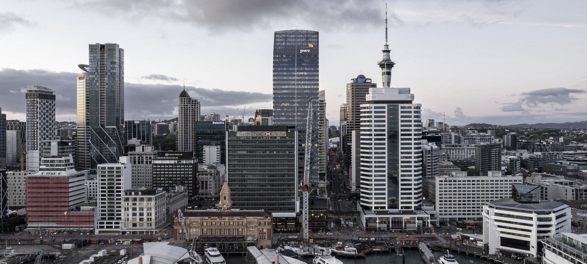 PwC Tower, Commercial Bay banner