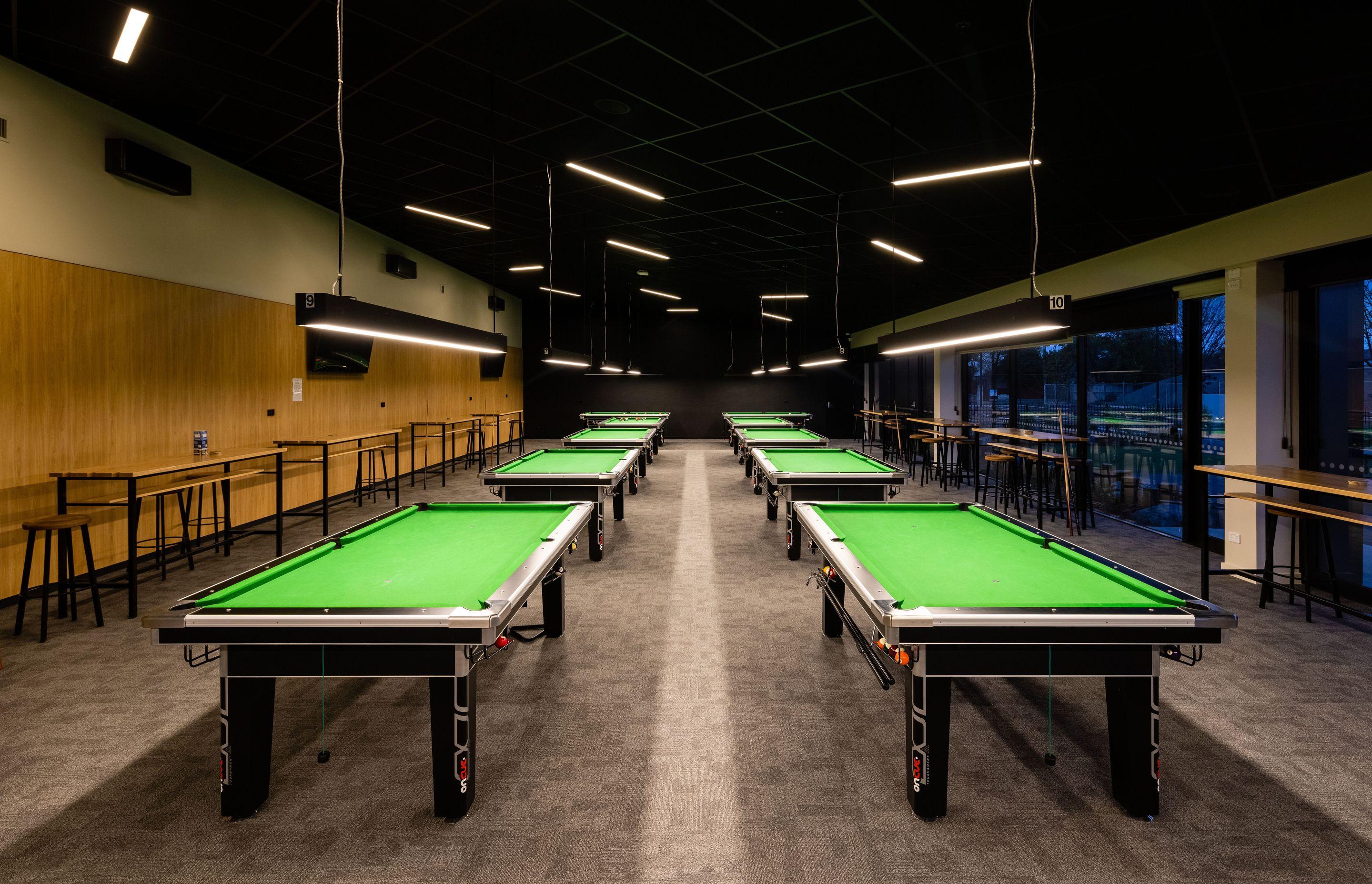 A billiards room is just one of the members' areas within the club. Photography by Clinton Lloyd.