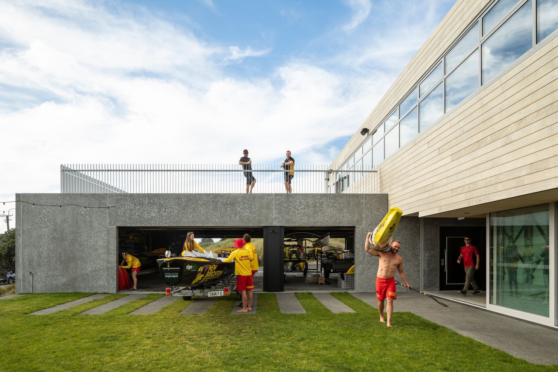 Coloured in PeterFell's black oxide, the materiality offers durability.