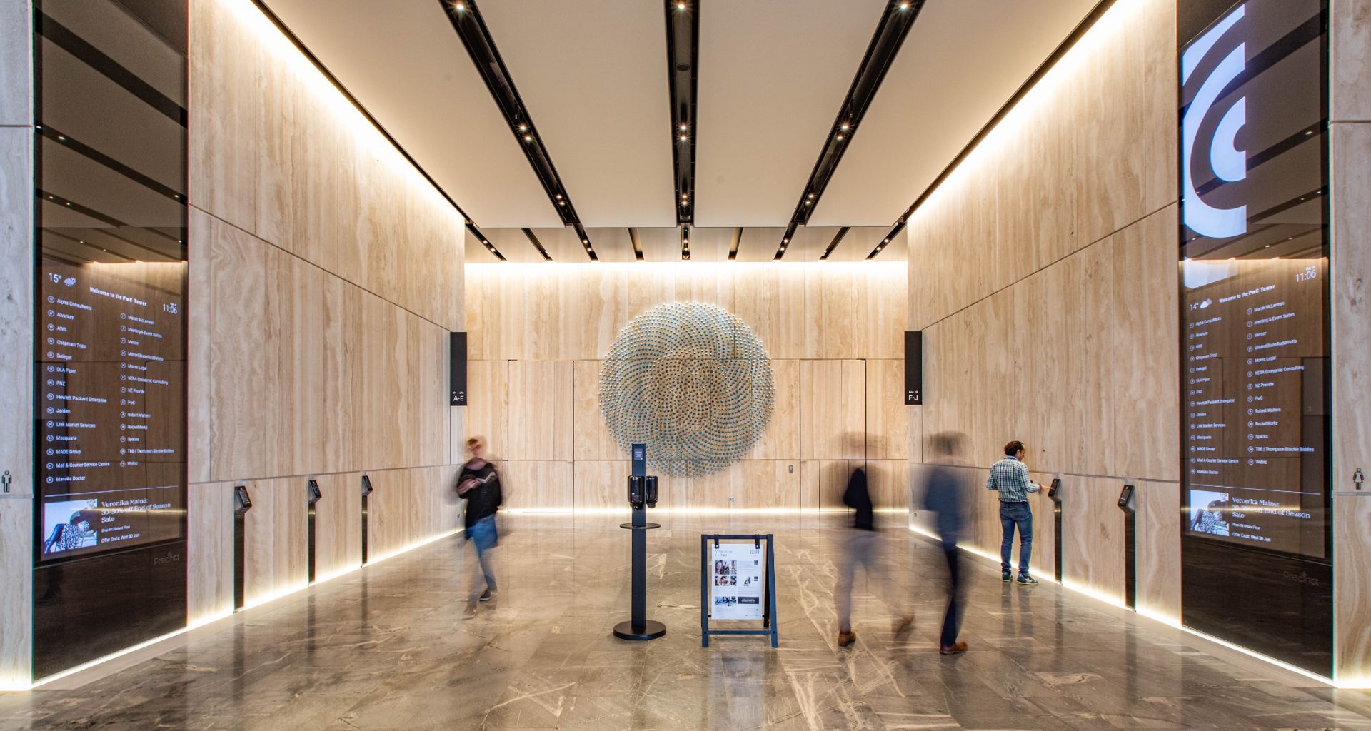 PwC Tower banner