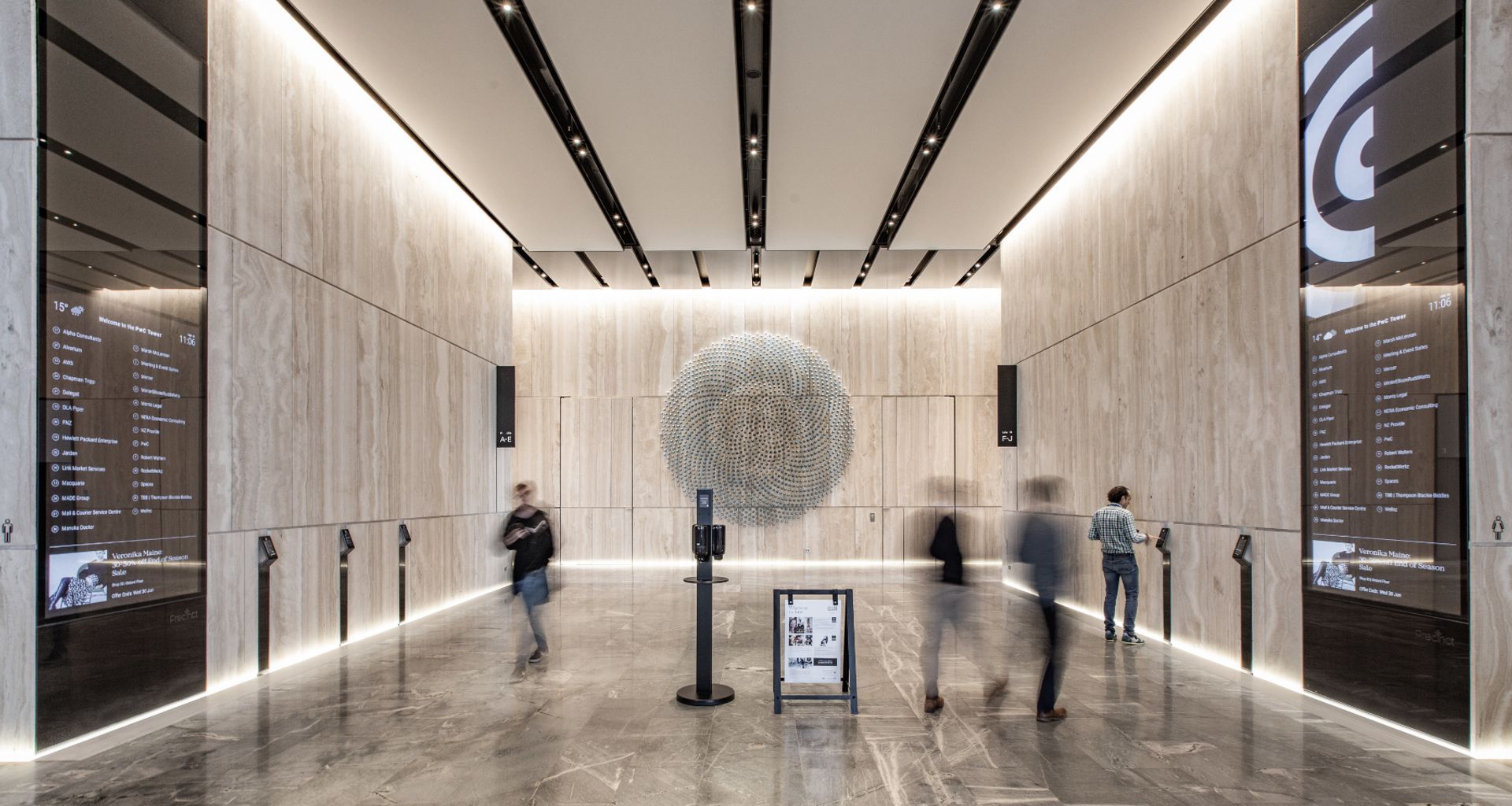 PwC Tower banner