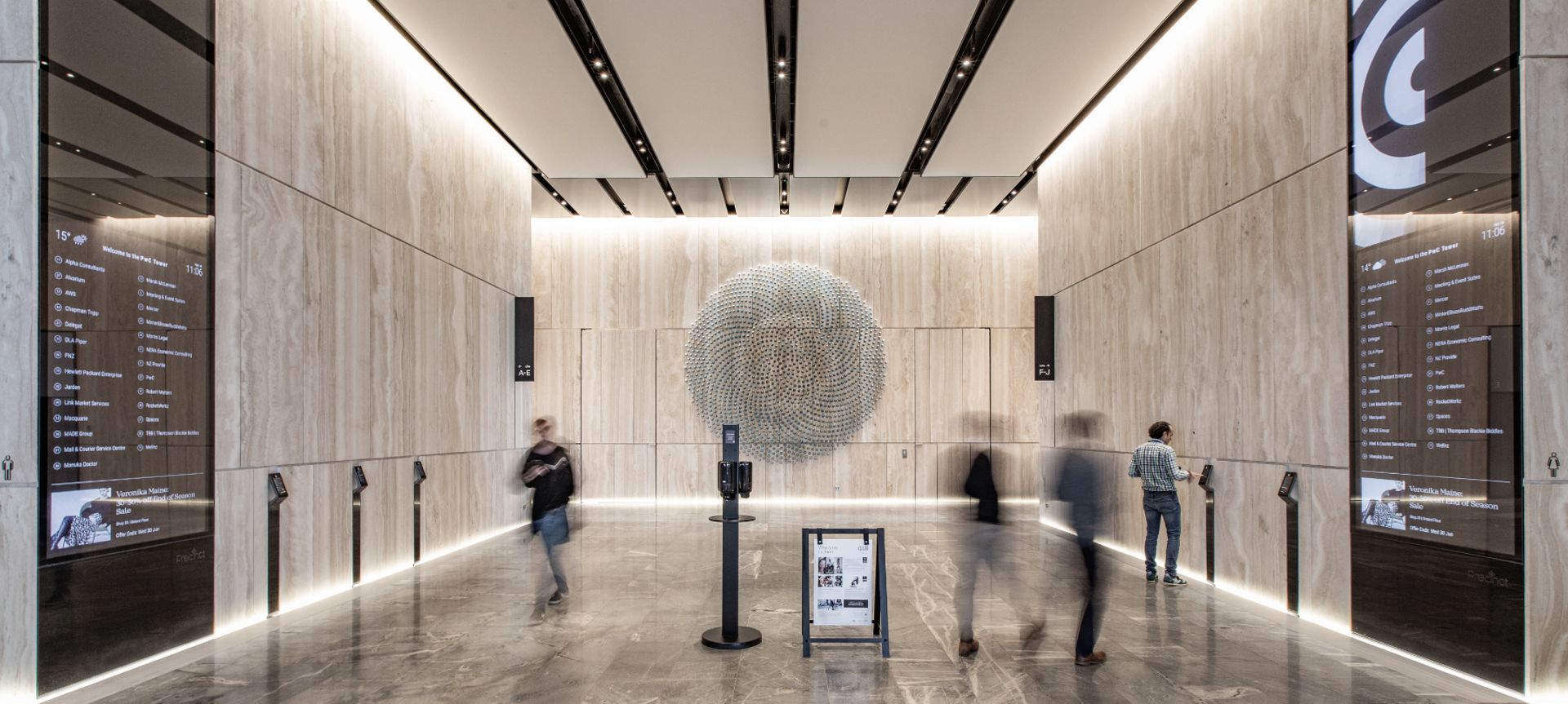 PwC Tower banner