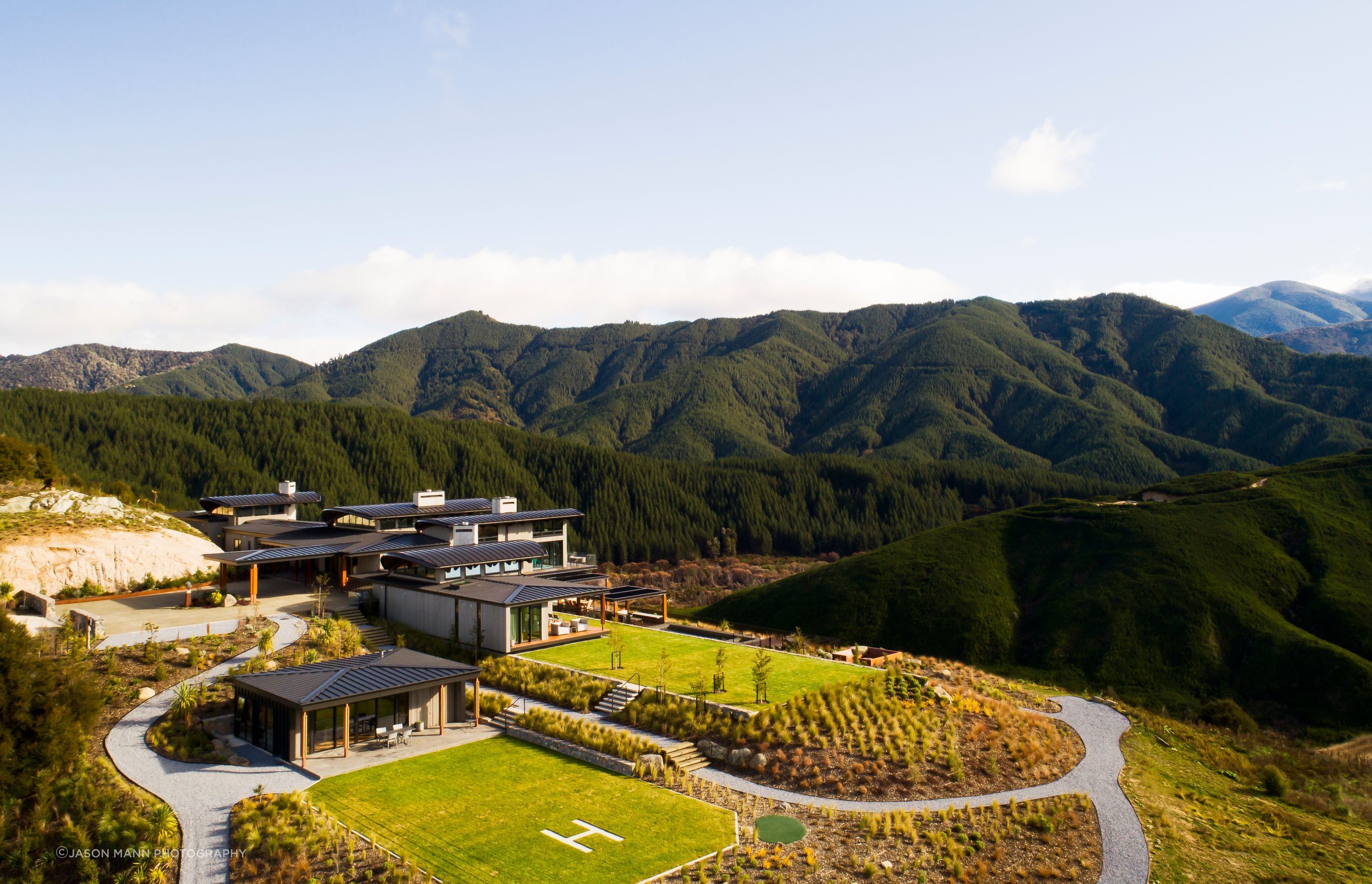 As part of the regeneration theme, the owners planted a further 50,000 manuka trees on the former farm site.