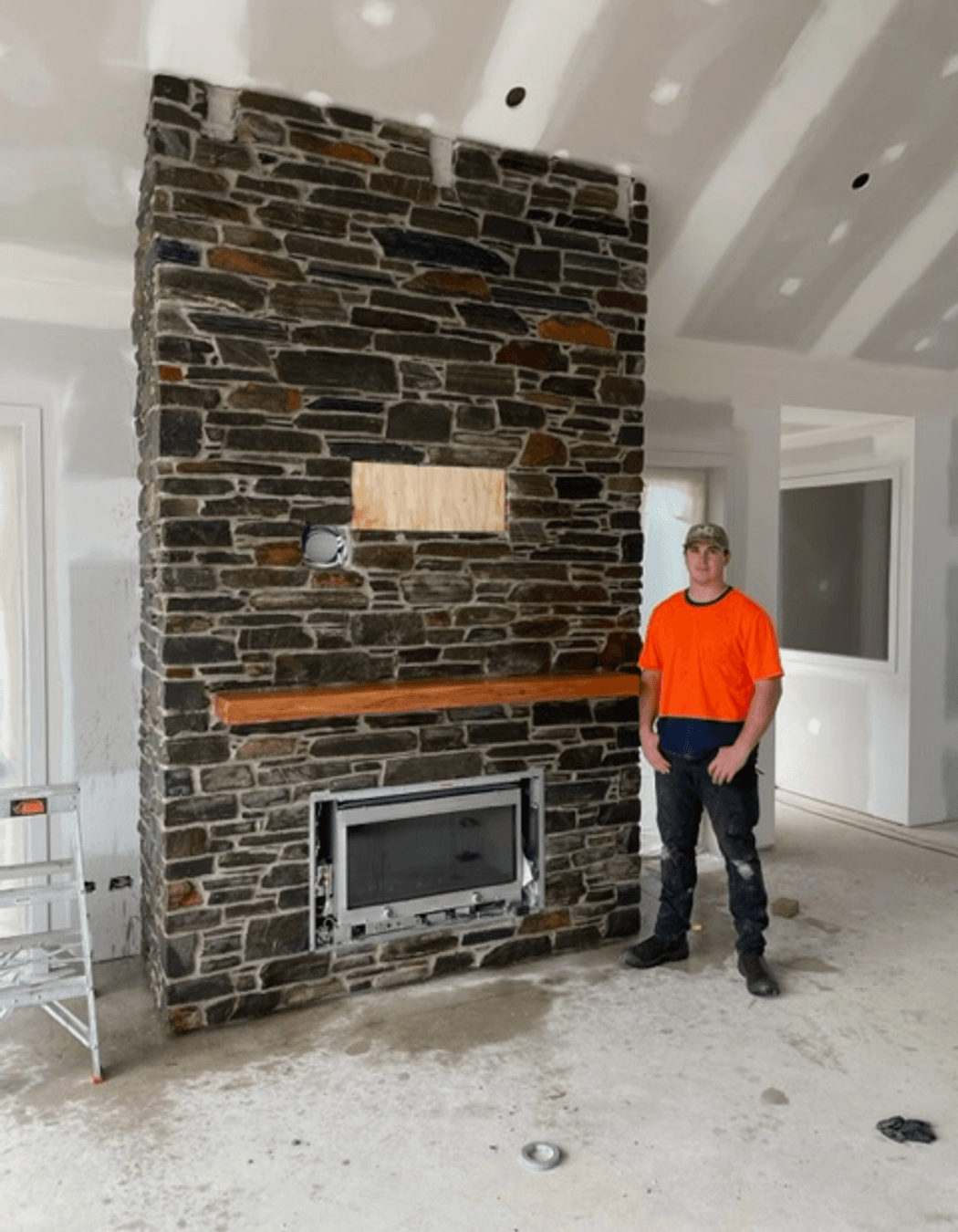 Wanaka Stone fireplace