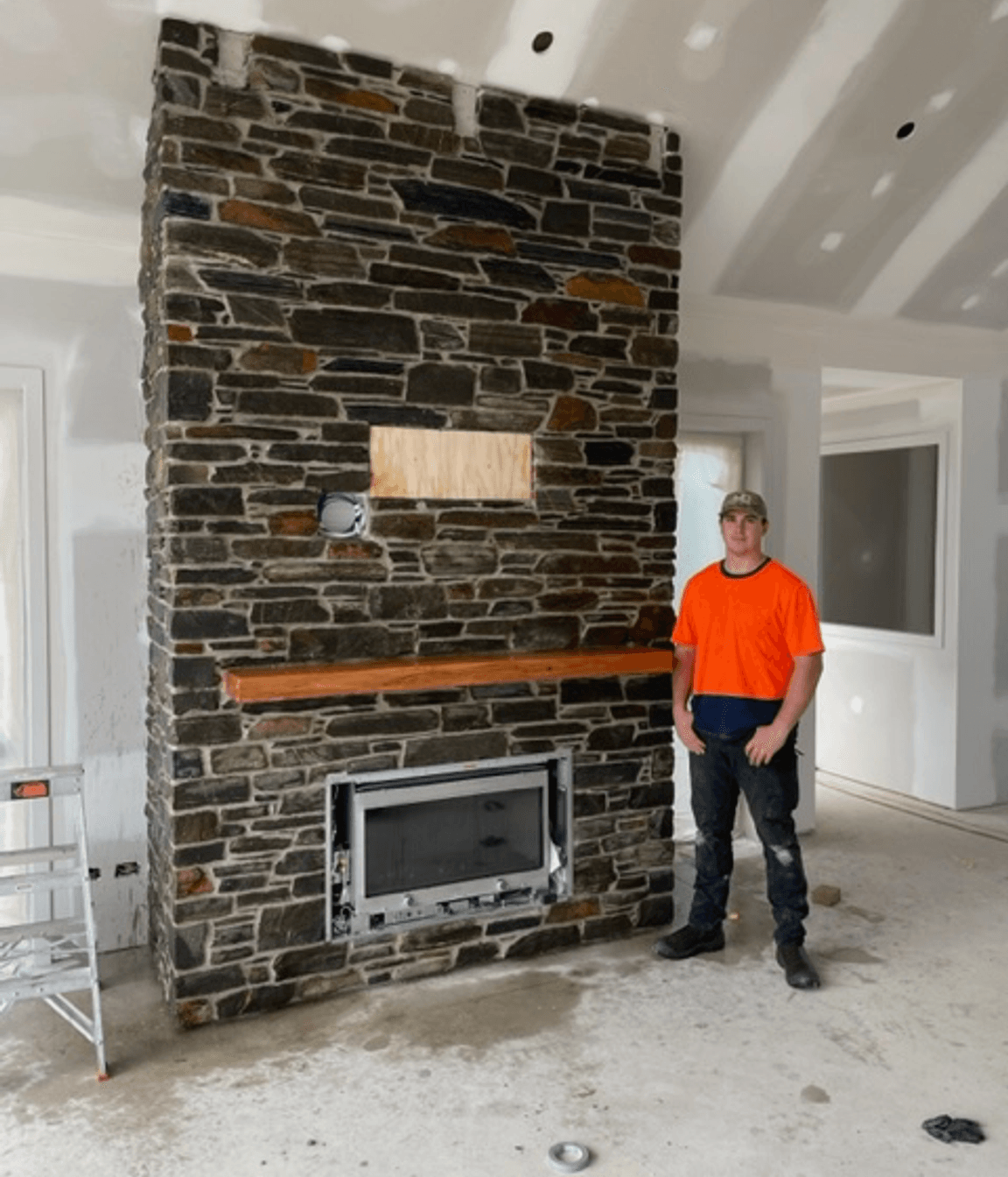 Wanaka Stone fireplace