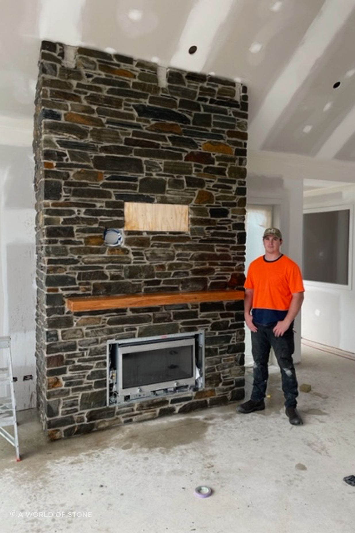 Wanaka Stone fireplace